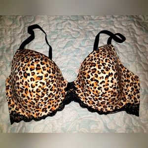 Leopard push-up bra 36D